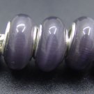 Murano Glass Bead 925 Silver fits Pandora & Troll S264 Gun Smoke
