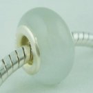 Murano Glass Bead 925 Silver fits Pandora & Troll S271 White Opal