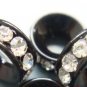 ELEGANT Black w/ Diamond Rhinestone Spacer fits Pandora & Troll P306