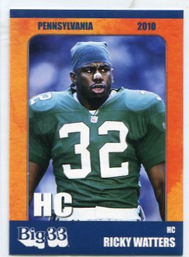 RICKY WATTERS 2010 Big 33 OH High School card NOTRE DAME Irish PHILADELPHIA  Eagles