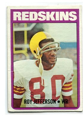 ROY JEFFERSON 1972 Topps #142 Redskins UTAH Utes B