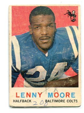 LENNY MOORE 1959 Topps #100 Baltimore Colts PENN STATE Nittany Lions