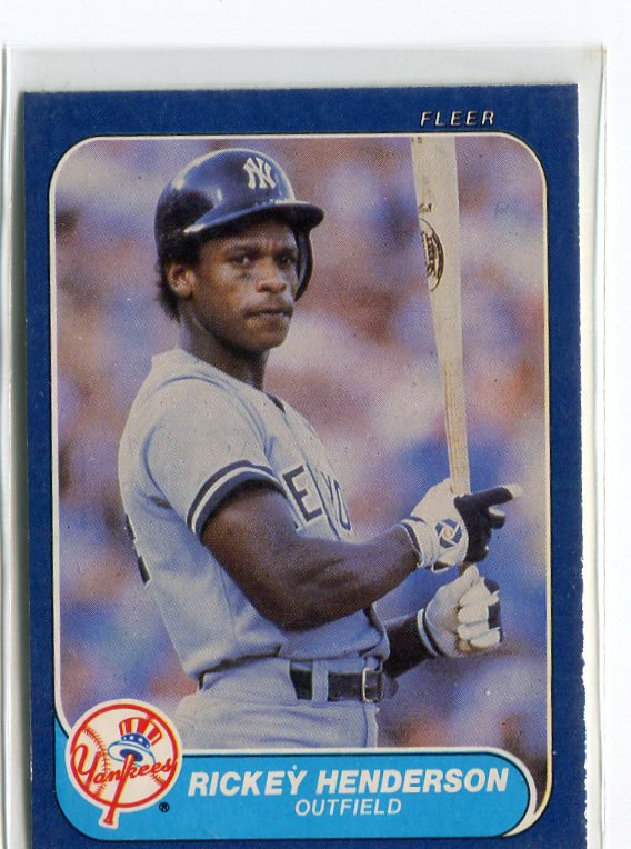 Rickey Henderson Baseball Card 1987 Donruss 228 New York 