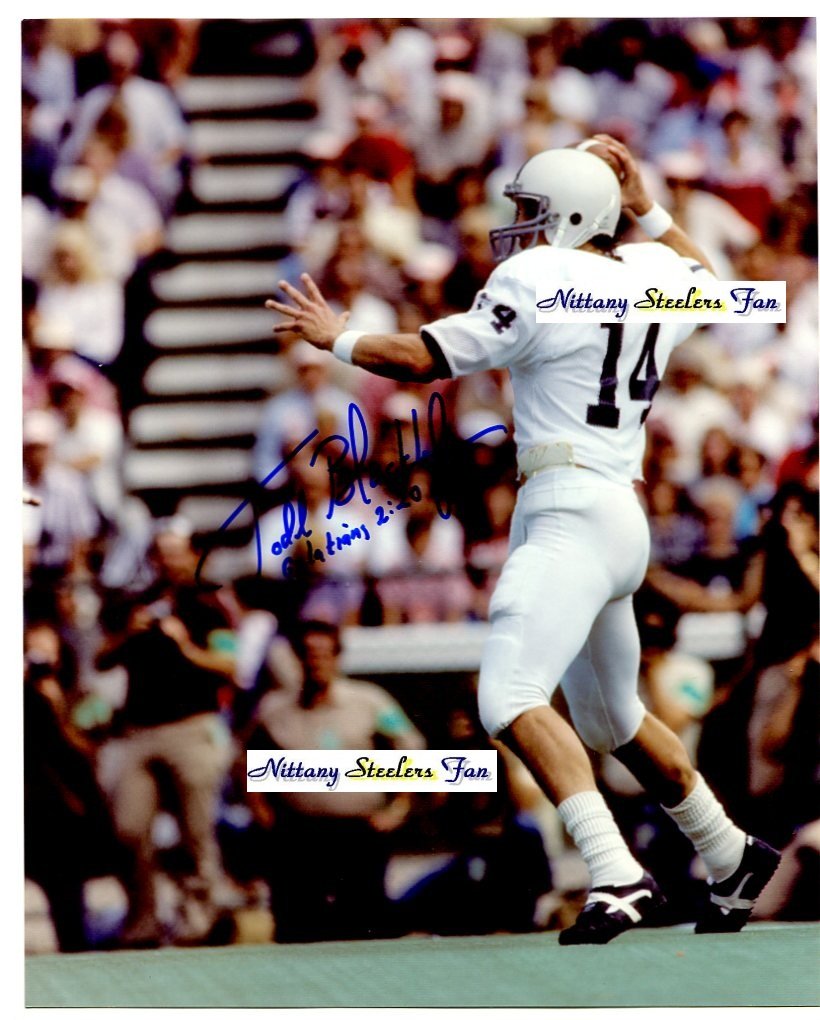 Todd Blackledge Autographed/Signed Pittsburgh Steelers 8x10 Photo 3024 –  Super Sports Center