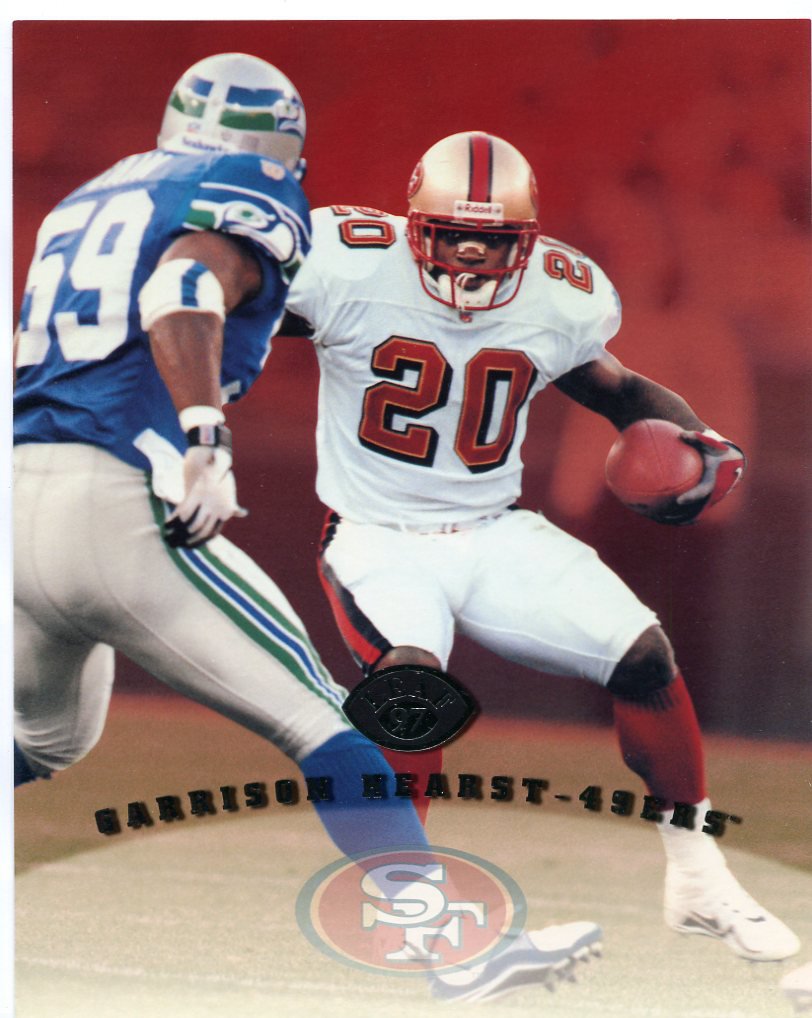 GARRISON HEARST 1997 Leaf 8x10 San Francsico SF 49ers GEORGIA Bulldogs