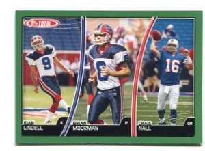 RIAN LINDELL / BRIAN MOORMAN / CRAIG NALL 2006 Topps Total #19 Bills QB  Kicker Punter