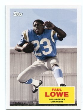 Paul Lowe Los Angeles Chargers 1960, San Diego Chargers 1961-68 and Kansas  City Chiefs 1…