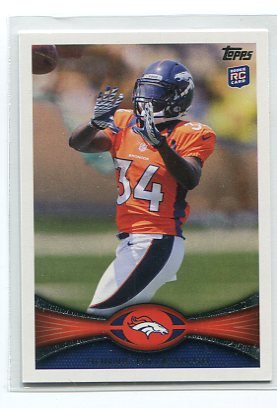 Ronnie Hillman autographed Football Card (Denver Broncos) 2012