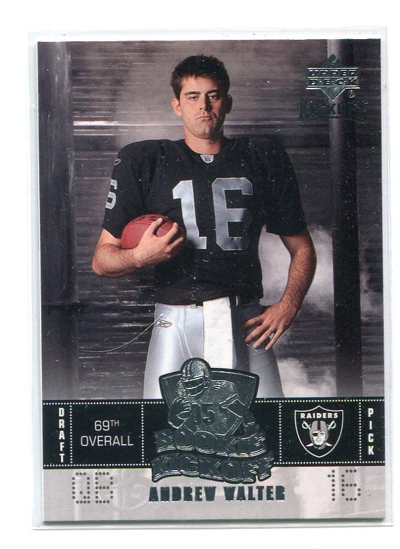 D15939 2005 Upper Deck Rookie Futures Jerseys #AW Andrew Walter RAIDERS