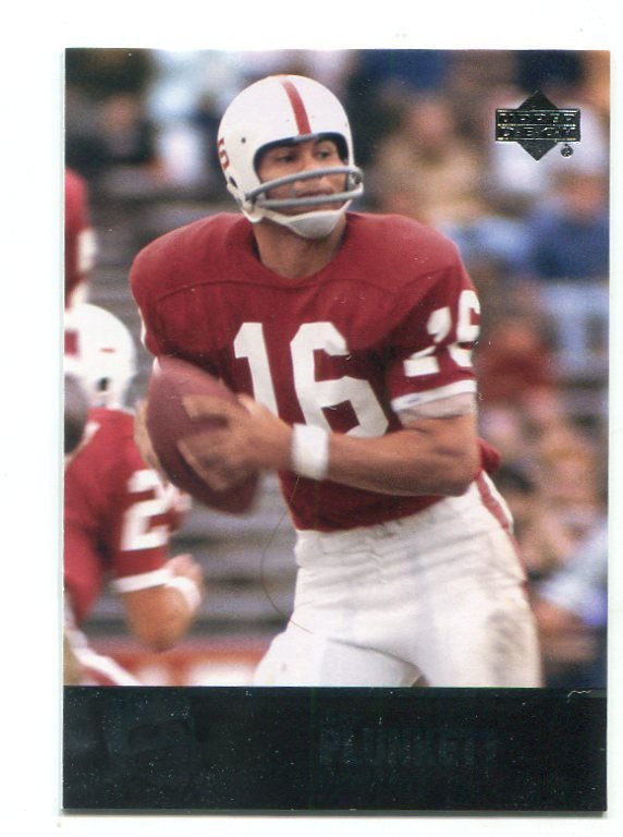 JIM PLUNKETT 2011 UD College Football Legends #63 Raiders STANFORD