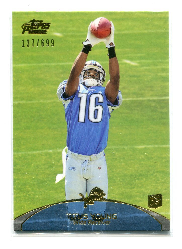 TITUS YOUNG 20011 Topps Prime GOLD SP #23 ROOKIE Boise State