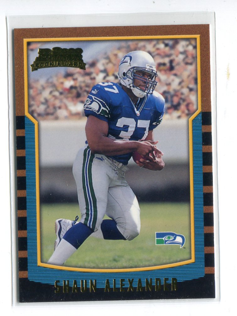 SHAUN ALEXANDER 2000 Bowman 177 ROOKIE Alabama Crimson Tide SEAHAWKS