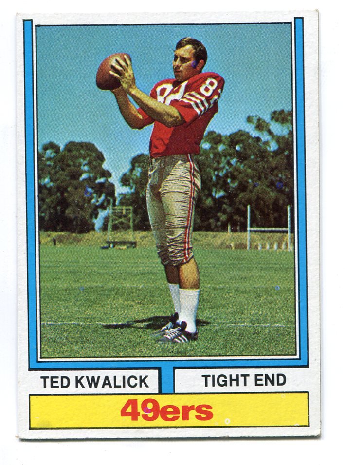 TED KWALICK 1974 Topps #78 Penn State SF 49ers