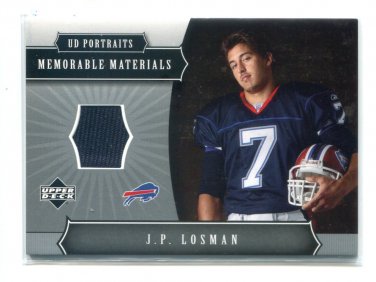 7 J. P. LOSMAN Buffalo Bills NFL QB Blue Mint Throwback Jersey