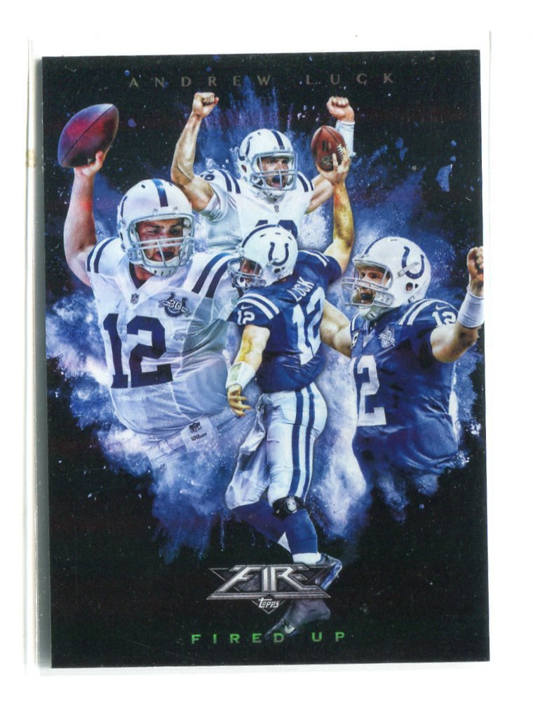 ANDREW LUCK 2015 Topps Fire Fired Up FIUAL INSERT Stanford Cardinal