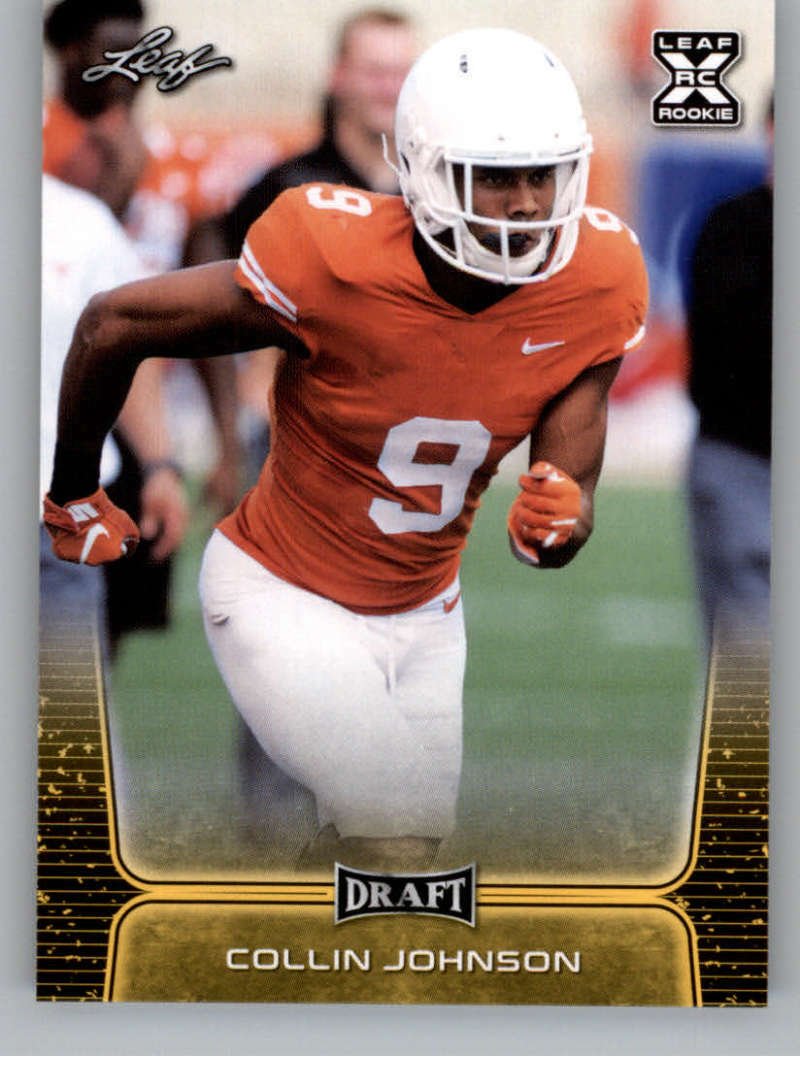 COLLIN JOHNSON 2020 Leaf Draft GOLD SP #26 ROOKIE Texas Longhorns JAGUARS