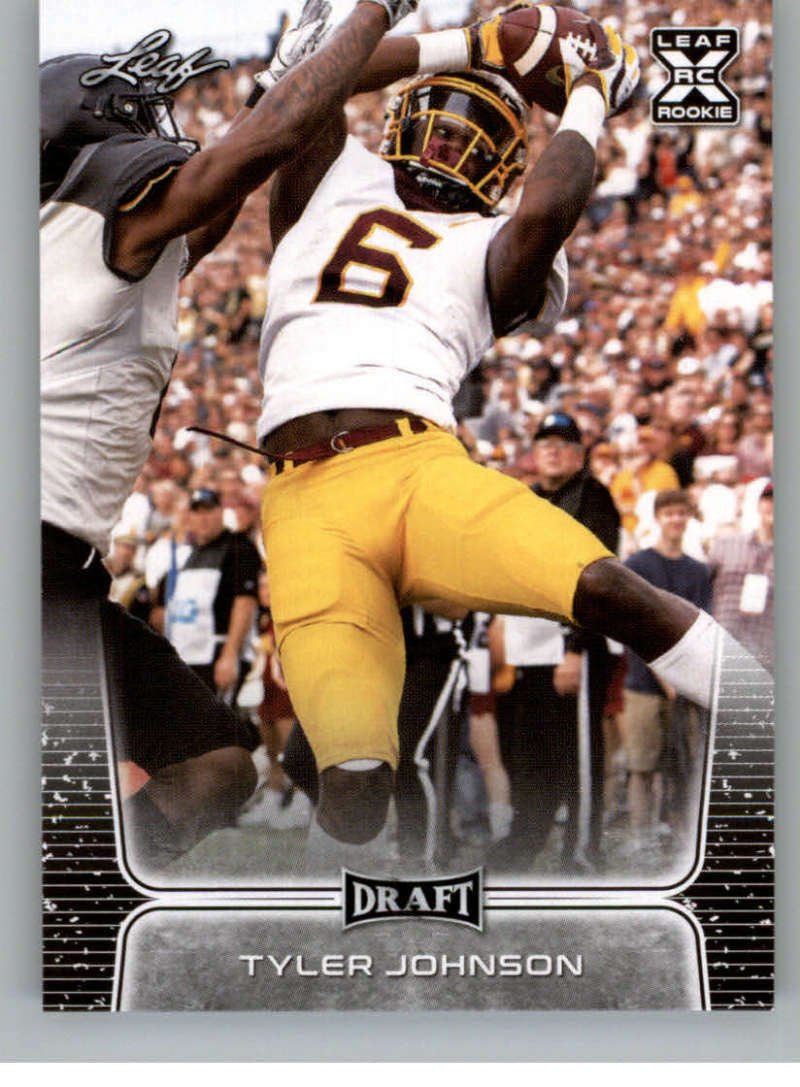 TYLER JOHNSON 2020 Leaf Draft #58 ROOKIE Minnesota Golden Gophers ...