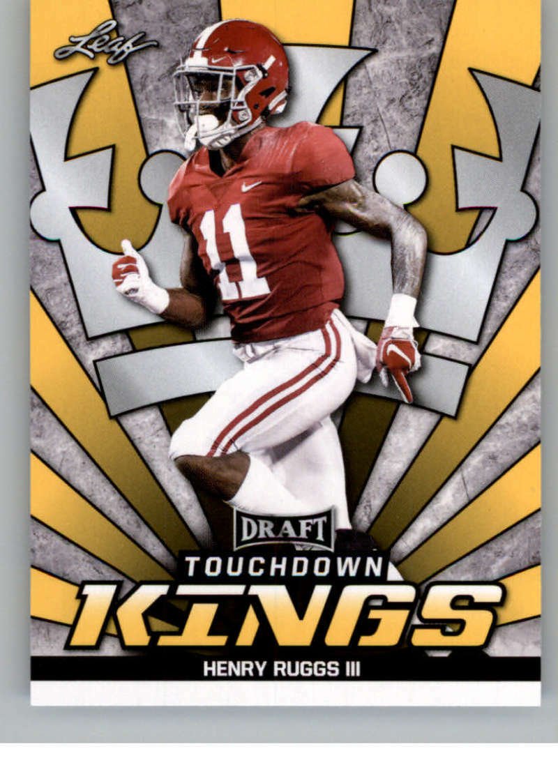 HENRY RUGGS III 2020 Leaf Draft TD Kings GOLD SP 79 ROOKIE Alabama
