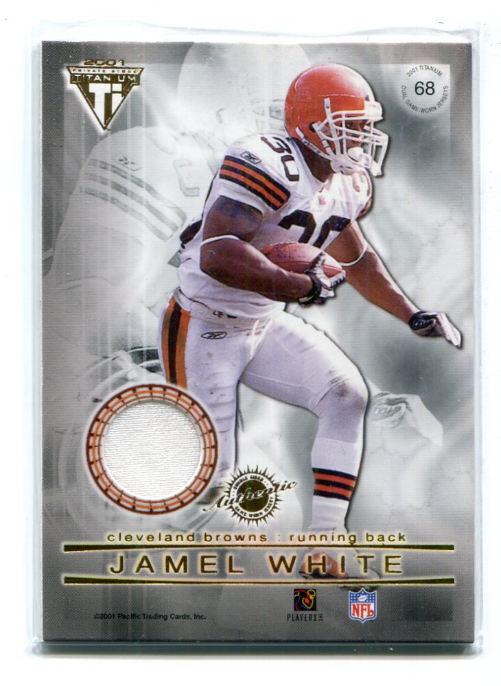 KEVIN THOMPSON / JAMEL WHITE 2001 Pacific Titanium DOUBLE JERSEY ROOKIE