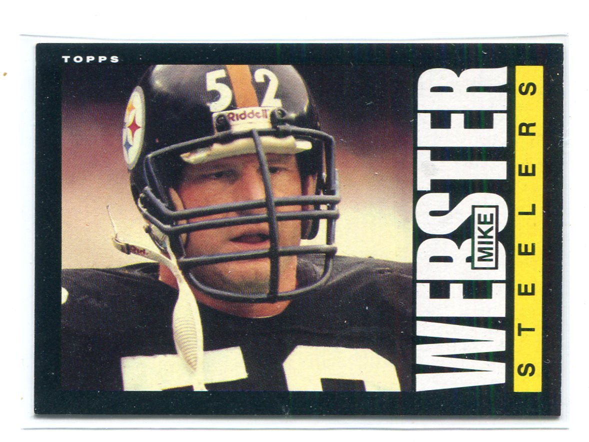 MIKE WEBSTER 1985 Topps #365 STEELERS Wisconsin Badgers