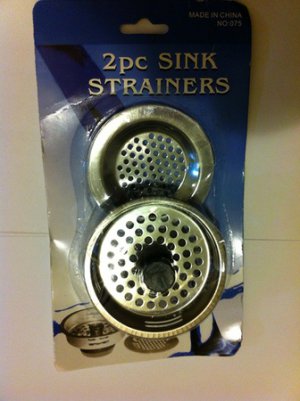 Kitchen Sink aluminum Strainer New Metal Strainer For Sink kitchen products 2pcs