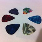 Celluloid Guitar Picks 0.71 Mm 6 Pcs Assorted Colors