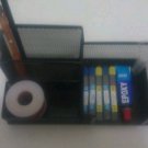 Desk accessory pen holder accessory index card organizer desk and office use blk
