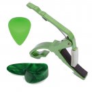 Green Celluloid Thumb Pick, Capo, Pick Kit for Guitar Acoustic