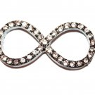 Large Rhinestone Infinity Bracelet Connector