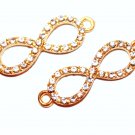 Rhinestone Infinity Bracelet Connector