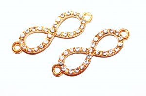 Rhinestone Infinity Bracelet Connector