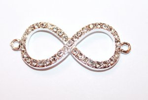 Rhinestone Infinity Bracelet Connector