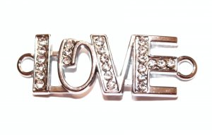 Rhinestone Love Connector