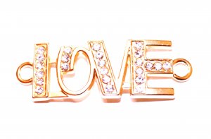 Rhinestone Love Connector