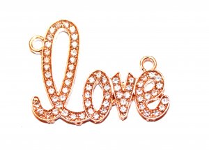 Rhinestone Love Connector