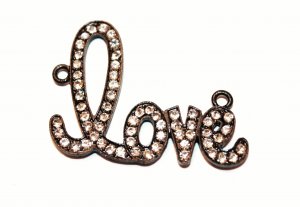Rhinestone Love Connector