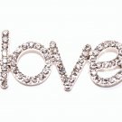 Rhinestone embellished LOVE connector