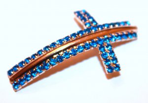 Rhinestone Cross Bracelet Connector