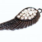 Rhinestone Angel Wing Connector