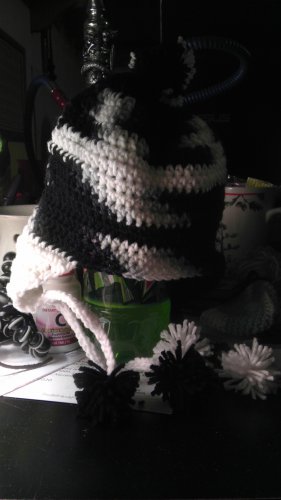 Zebra! Ear flap hat