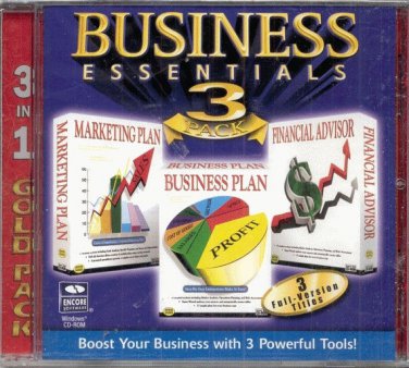 Business Essentials 3 Pack--Windows 95/98--New CD