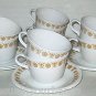 CORELLE ♥♥Corning Ware♥♥BUTTERFLY GOLD ♥♥8 Cups & Saucers♥♥ plates retro vintage