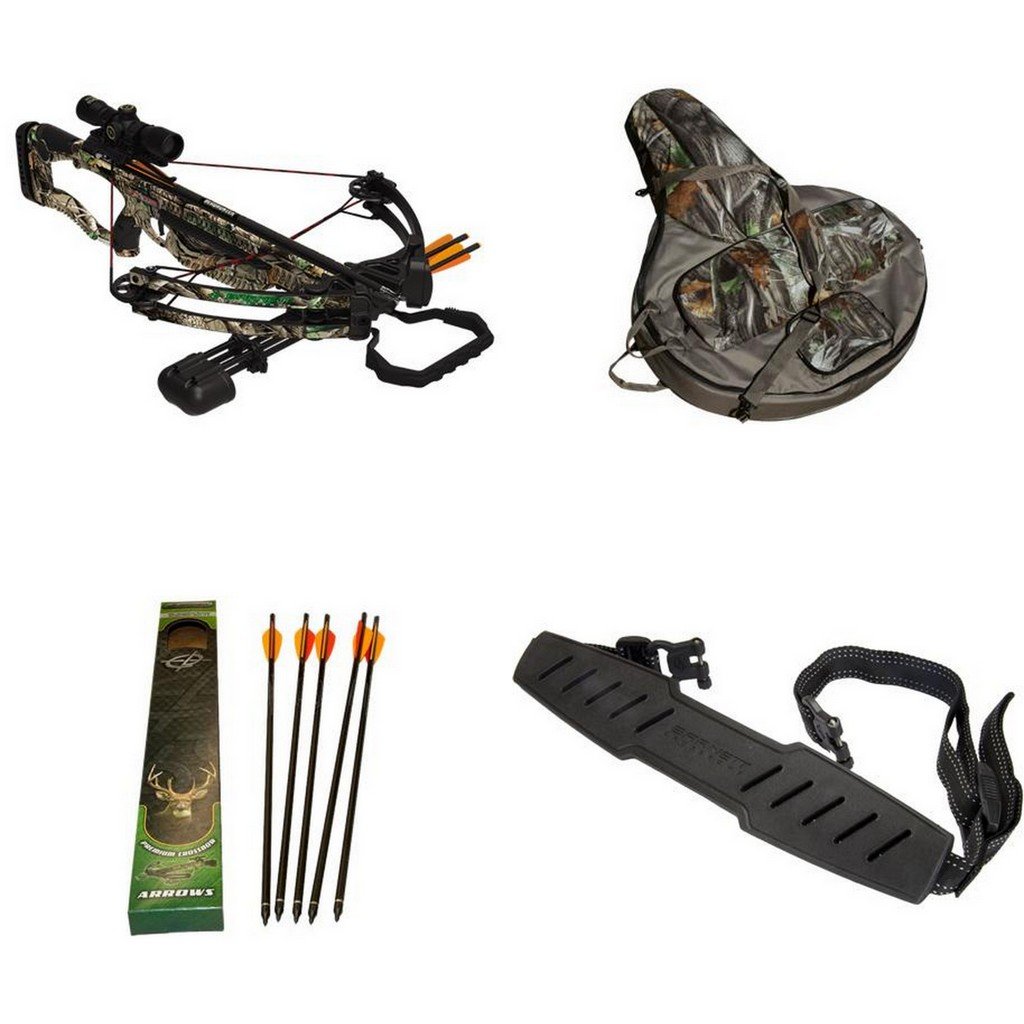 Barnett Raptor Crossbow with Case, Sling Extra Arrows