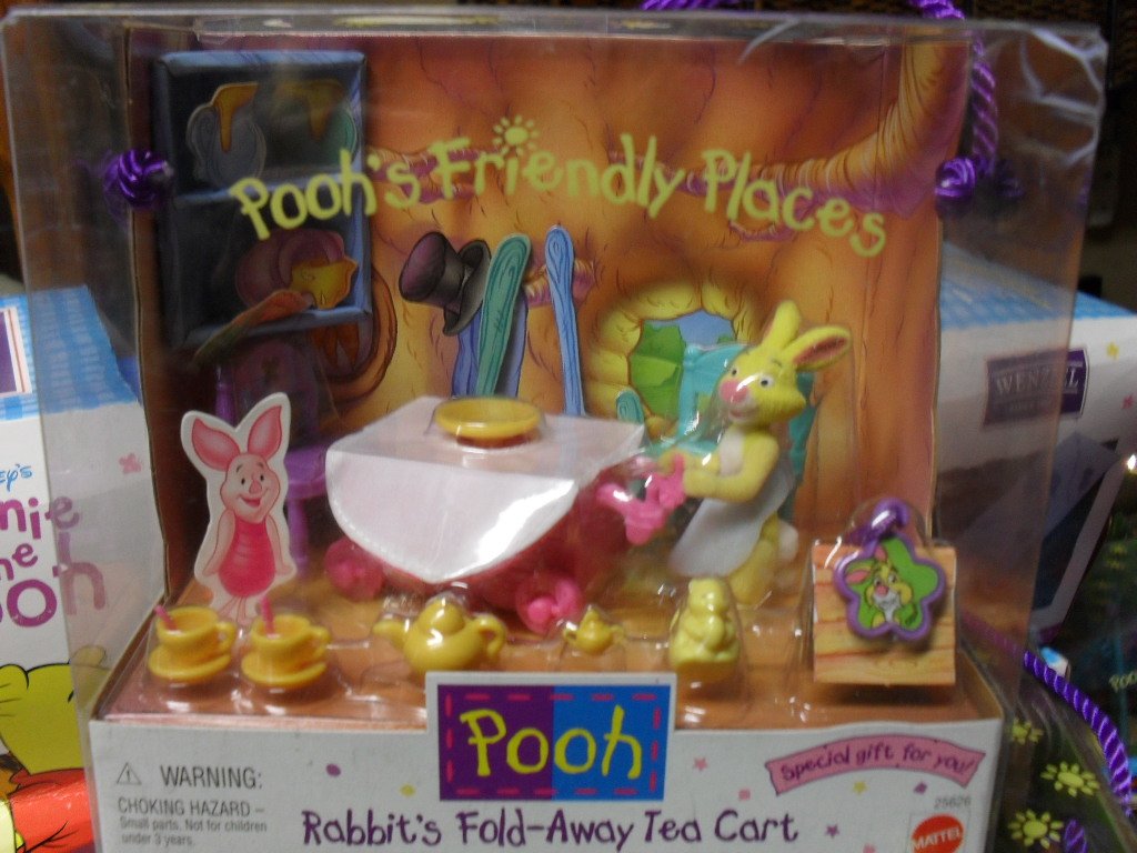 Winnie the Pooh Friendly Places Rabbit's Fold-Away Tea Cart