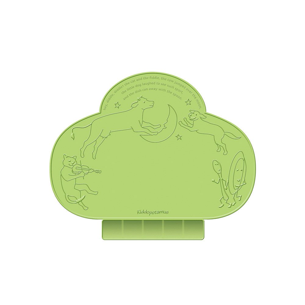TinyDiner Portable Placemat Kiddopotamus Green