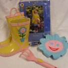 Garden Place Kid's Flower Raincoat & Boots Set