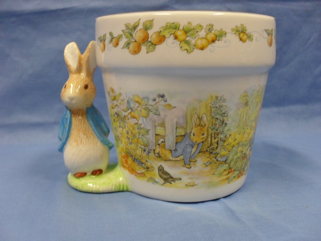 Vintage Beatrix Potter Peter Rabbit Planter