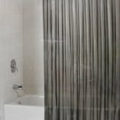 Home Black Shimmer Vinyl Shower Curtain