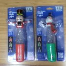 Jasco LED Color Change Night Light Set of 2 - Snowman & Nutcracker