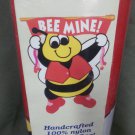 Bee Mine Valentine Decorative Applique Flag